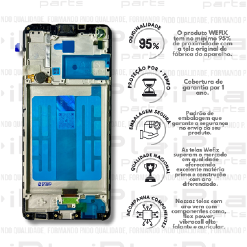 FRONTAL SAMSUNG A21S *COM ARO NACIONAL WEFIX* ( W2041 )