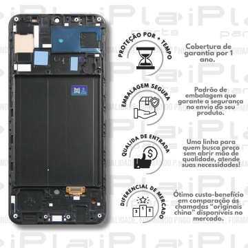 FRONTAL SAMSUNG A30 / A50 *COM ARO OLED ORIGINAL NN* ( M2075 )