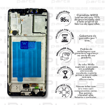 FRONTAL SAMSUNG A31 *COM ARO NACIONAL WEFIX* ( W2058 )