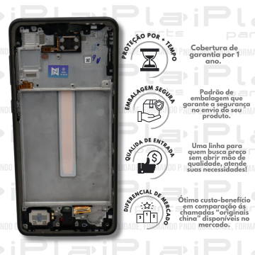 FRONTAL SAMSUNG A33 *PRETO COM ARO INCELL NN* ( M2069 )