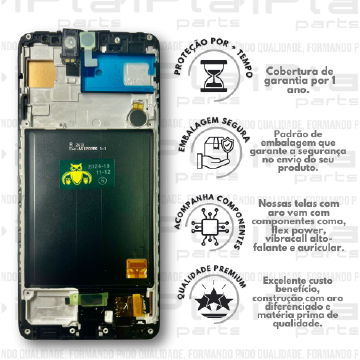 FRONTAL SAMSUNG A51 *COM ARO OLED PREMIUM WK* (BORDA FINA) ( K2053 )