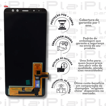 FRONTAL SAMSUNG A530 / A8 2018 *PRETO SEM ARO OLED NN* ( M2100 )