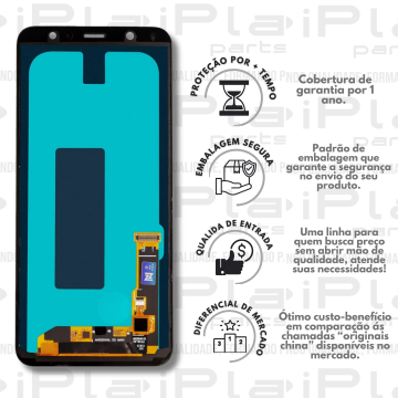 FRONTAL SAMSUNG A6 PLUS / A615 *PRETO OLED ORIGINAL NN* ( M2102 )