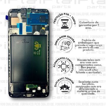 FRONTAL SAMSUNG A70 *COM ARO INCELL PREMIUM WK* ( K2051 )
