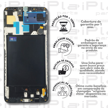 FRONTAL SAMSUNG A70 *COM ARO OLED BORDA FINA ORIGINAL NN* ( M2294 )