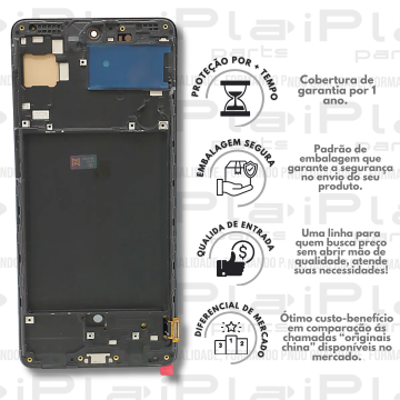 FRONTAL SAMSUNG A71 *COM ARO OLED BORDA FINA ORIGINAL NN* ( M2293 )