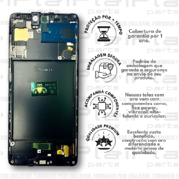 FRONTAL SAMSUNG A71 *COM ARO OLED BORDA FINA PREMIUM WK* ( K2047 )