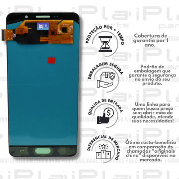 FRONTAL SAMSUNG A710 / A7 2016 *PRETO SEM ARO OLED NN* ( M2110 )