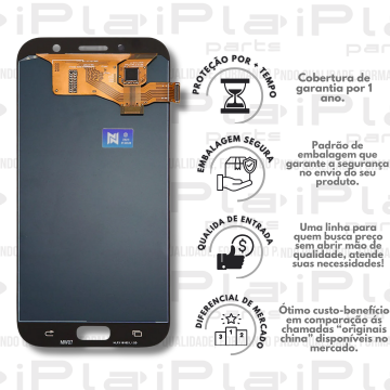 FRONTAL SAMSUNG A720 / A7 2017 *DOURADO SEM ARO OLED NN*