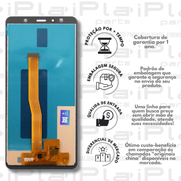 FRONTAL SAMSUNG A750 / A7 2018 *SEM ARO PRETO INCELL NN* ( M2103 )