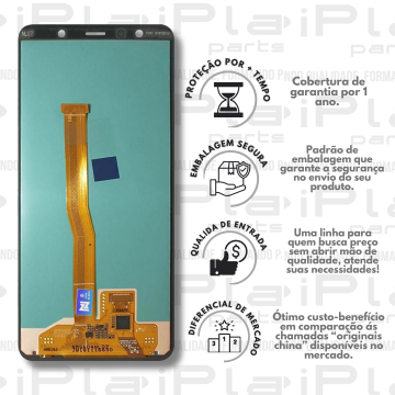 FRONTAL SAMSUNG A750 / A7 2018 *SEM ARO PRETO OLED NN* ( M2104 )