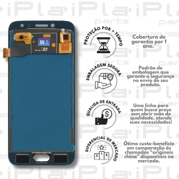 FRONTAL SAMSUNG J2 PRO / J250 *SEM ARO PRETO OLED NN*