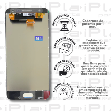 FRONTAL SAMSUNG J5 PRIME *PRETO SEM ARO ORIGINAL NN* ( M2179 )