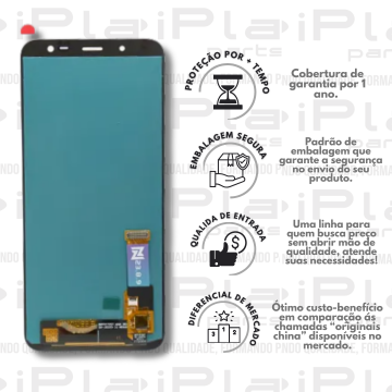 FRONTAL SAMSUNG J600 *SEM ARO OLED ORIGINAL NN* ( M2184 )