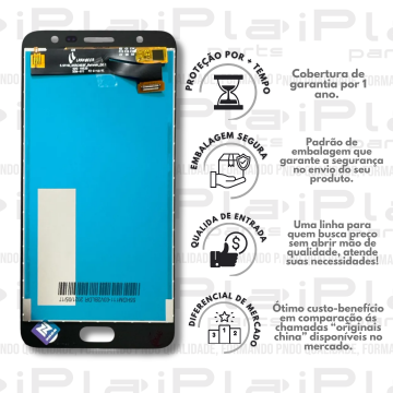FRONTAL SAMSUNG J7 PRIME PRETO *SEM ARO ORIGINAL NN* ( M2207 )