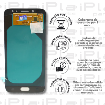 FRONTAL SAMSUNG J7 PRO *SEM ARO DOURADO ORIGINAL NN* ( M2214 )