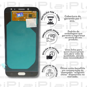 FRONTAL SAMSUNG J7 PRO *SEM ARO PRETO  OLED ORIGINAL NN* ( M2216 )