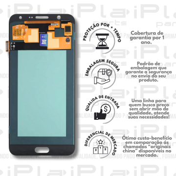 FRONTAL SAMSUNG J7 / J700 *SEM ARO PRETO OLED NN* ( M2191 )