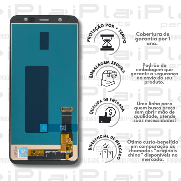 FRONTAL SAMSUNG J8 / J810 *PRETO OLED ORIGINAL NN* ( M2220 )
