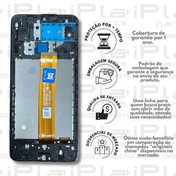 FRONTAL SAMSUNG M12 M127 *COM ARO ORIGINAL NN* ( M2223 )