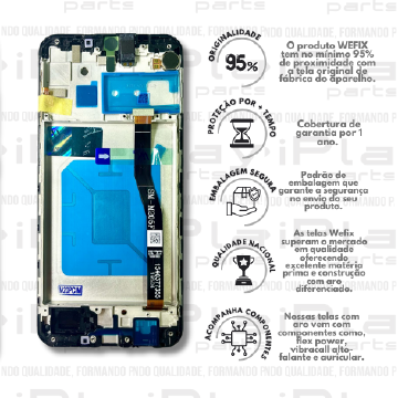 FRONTAL SAMSUNG M20 *COM ARO NACIONAL WEFIX* ( W2138 )