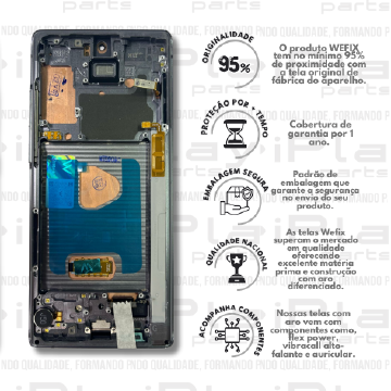 FRONTAL SAMSUNG NOTE 20 *COM ARO PRETO NACIONAL WEFIX* ( W2164 )