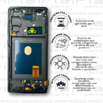 FRONTAL SAMSUNG S20FE *COM ARO AZUL OLED PREMIUM WK* ( K2044 )