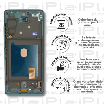 FRONTAL SAMSUNG S20FE *COM ARO VERDE OLED NN* ( M2250 )