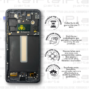 FRONTAL SAMSUNG S21FE *COM ARO PRETO OLED PREMIUM WK ( K2102 )