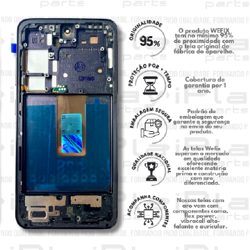 FRONTAL SAMSUNG S23 *COM ARO PRETO NACIONAL WEFIX* ( W2226 )