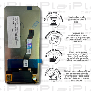 FRONTAL XIAOMI MI 10T / MI 10 PRO 5G PRETO SEM ARO *ORIGINAL NN*