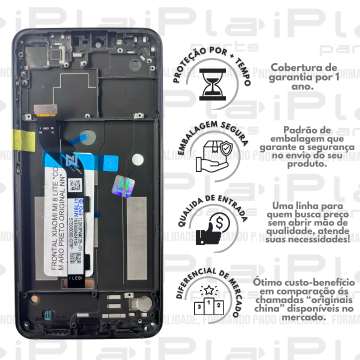 FRONTAL XIAOMI MI 8 LITE *COM ARO PRETO ORIGINAL NN* ( M6004 )