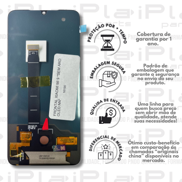 FRONTAL XIAOMI MI 9 *SEM ARO OLED NN* ( M6007 )