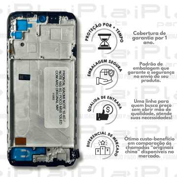 FRONTAL XIAOMI NOTE 10 4G / NOTE 10S 4G / POCO M5S *OLED COM ARO ORIGINAL NN* ( M6055 )