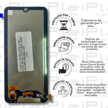 FRONTAL XIAOMI NOTE 10 4G / NOTE 10S 4G / POCO M5S *OLED SEM ARO ORIGINAL NN* ( M6057 )