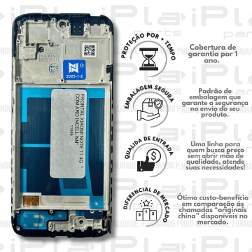 FRONTAL XIAOMI NOTE 11 4G *COM ARO LCD NN* ( M6061 )