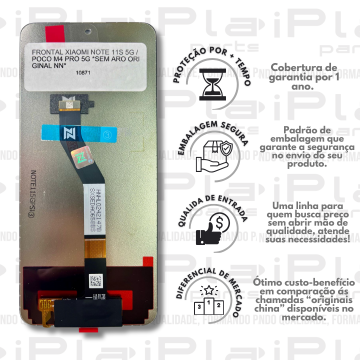 FRONTAL XIAOMI NOTE 11S 5G / POCO M4 PRO 5G *SEM ARO ORIGINAL NN* ( M6026 )