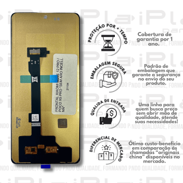 FRONTAL XIAOMI NOTE 12 PRO / POCO X5 PRO *SEM ARO INCELL NN*
