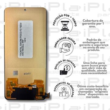 FRONTAL XIAOMI POCO F3 *SEM ARO INCELL NN* ( M6023 )