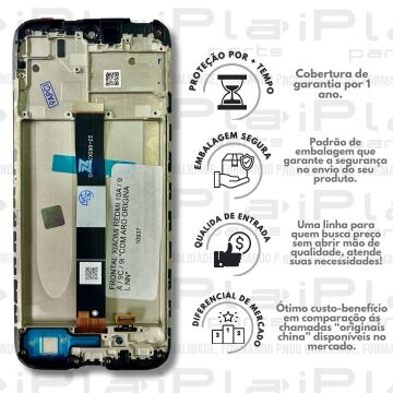 FRONTAL XIAOMI REDMI 10A / 9A / 9C / 9i *COM ARO ORIGINAL NN* ( M6047 )