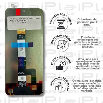 FRONTAL XIAOMI REDMI 12 / REDMI 13 / POCO M6 *SEM ARO ORIGINAL NN* ( M6105 )