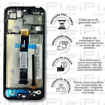 FRONTAL XIAOMI REDMI 12C / POCO C55 / REDMI 11A *COM ARO ORIGINAL NN* ( M6116 )