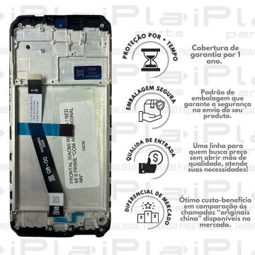 FRONTAL XIAOMI REDMI 9 / REDMI 9 PRIME *COM ARO ORIGINAL NN* ( M6045 )