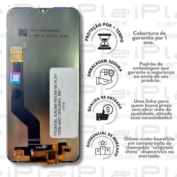 FRONTAL XIAOMI REDMI MI PLAY *SEM ARO ORIGINAL NN*