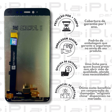 FRONTAL XIAOMI NOTE 5A PRIME *SEM ARO BRANCO ORIGINAL NN*