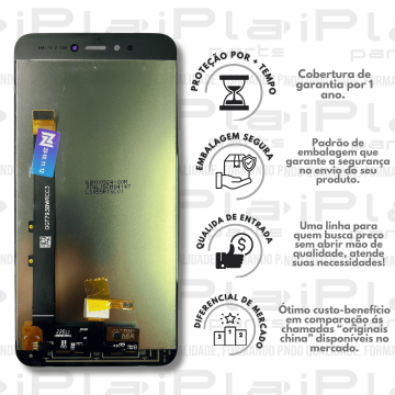 FRONTAL XIAOMI NOTE 5A PRIME *SEM ARO PRETO ORIGINAL NN*