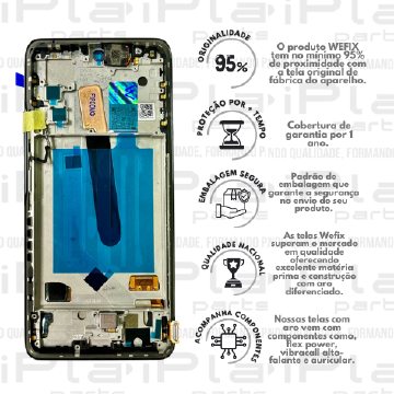 FRONTAL XIAOMI POCOPHONE F3 *COM ARO PRETO NACIONAL WEFIX* ( W6040 )