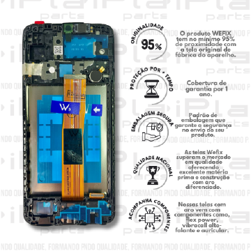 FRONTAL SAMSUNG A12 (A125F) *COM ARO NACIONAL WEFIX* ( W2027 )